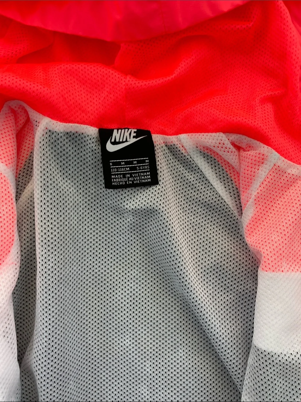 SALE! 50% Off Nike Kids' Pink and Black Hooded Windbreaker Jacket Size M (5-6)